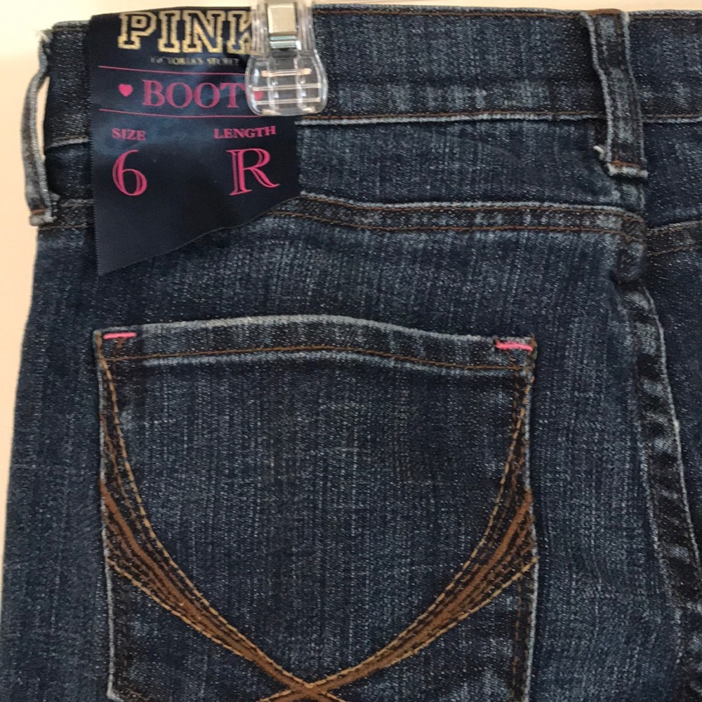 Pink, boot cut, jeans - Picture 3 of 5